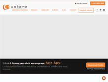 Tablet Screenshot of celerecontabilidade.com.br